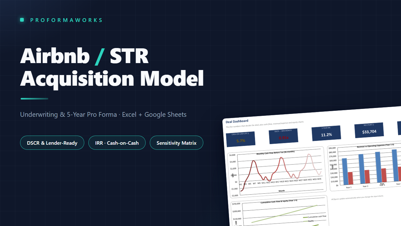 Airbnb / STR Acquisition & Underwriting Model